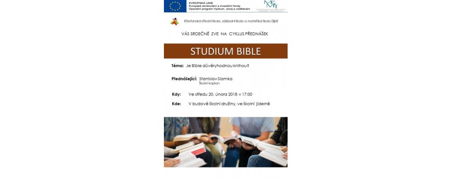 Pozvánka Studium Bible